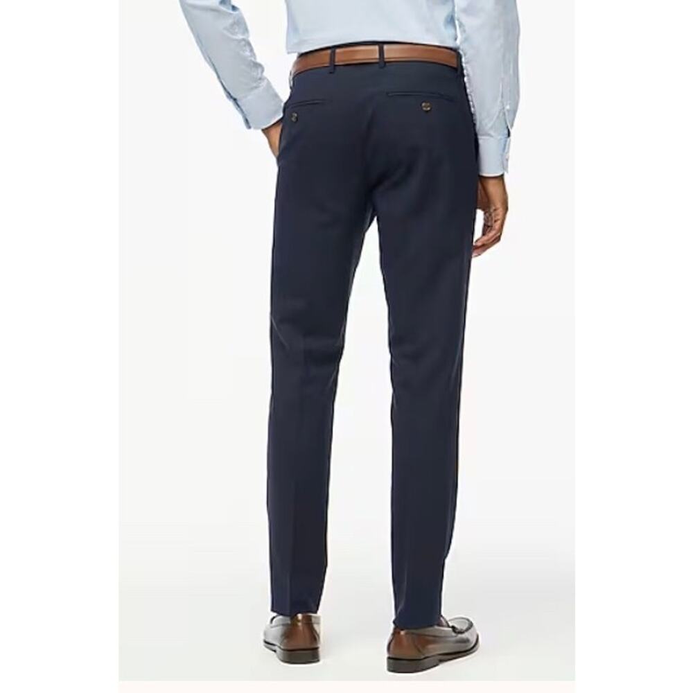 J.Crew Mens Thompson Pant Size 29x32 Navy Blue Wool Blend Four Season NWT #571 - Picture 3 of 4